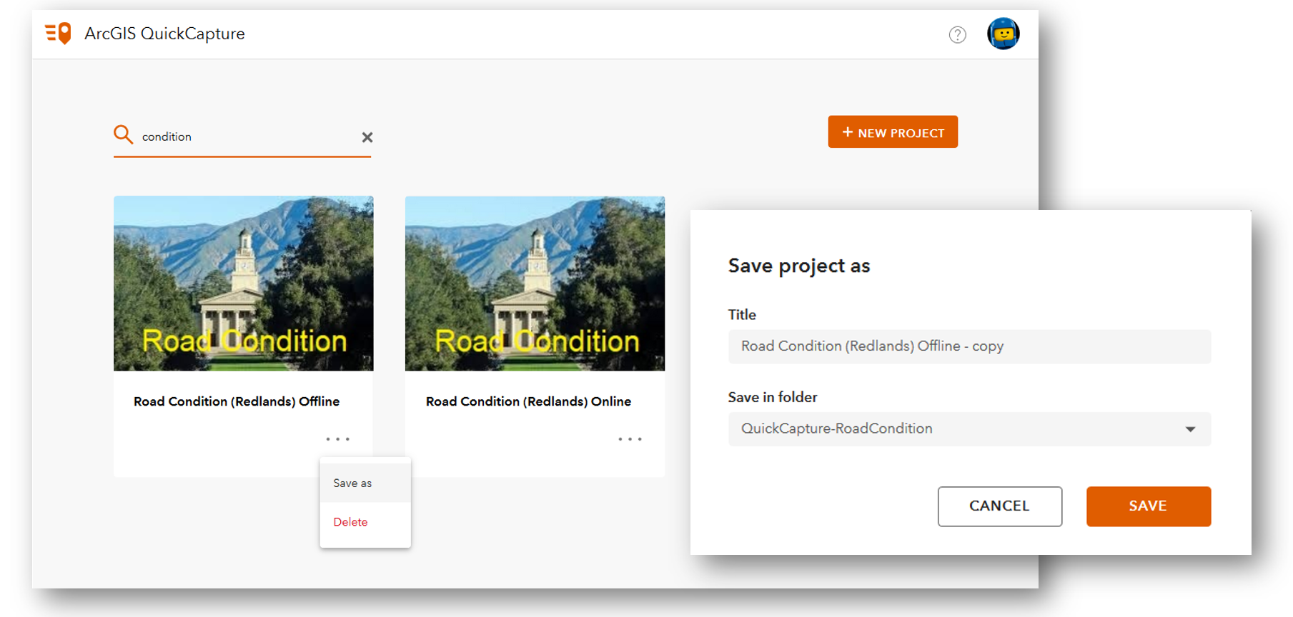QuickCapture designer. Save as